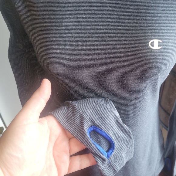 Champion Dark Grey Activewear Long Sleeve Top M - Picture 7 of 8
